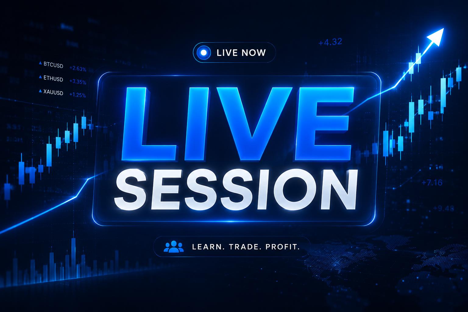 Daily live trading sessions